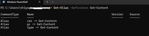 Powershell cat.  The type command is the alias of the Get-Content command in PowerShell.  ...