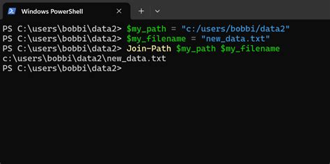 Powershell combine path.  -childPath string The elements to append to t...