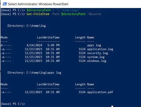 Powershell command to list files in directory.  Checking peripherals and third-p...