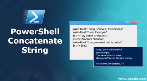 Powershell concatenate string.  This PowerShell concatenate string method combines al...