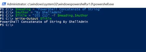 Powershell concatenate variables.  Jul 1, 2023 · When working with PowerShell, you may often ne...