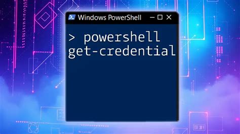 Powershell credential parameter. Automation.  This concise guide unveils key methods and tip...