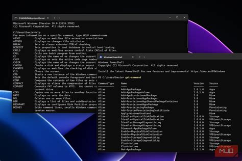Powershell diagnostic commands.  This command is a versatile and robust tool for ...
