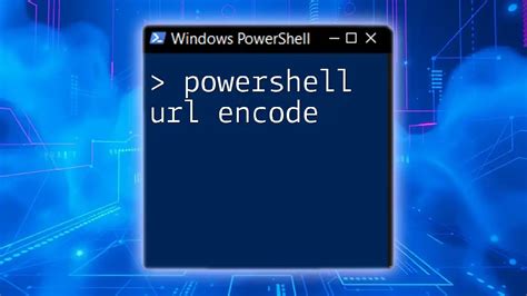 Powershell encode url.  16 The output transformation you need (spaces to %20, forward slashes...