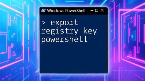 Powershell export registry value.  In this article, we will explore how to manage...