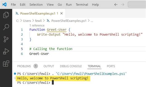 Powershell functions.  Learn how to write and use PowerShell functions with paramete...