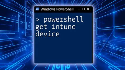 Powershell get intune device.  Learn how to authenticate with client credentials, re...