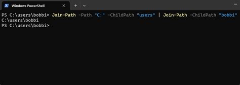 Powershell join path multiple folders.  One of the primary features it to be ...
