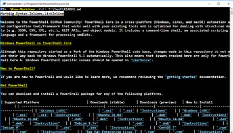 Powershell md. .  Show-Markdown kann eine Zeichenfolge Das cmdlet Show-Markdown wird v...