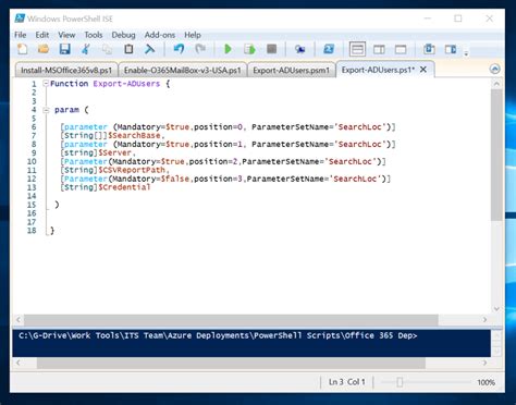 Powershell parameters example.  When multiple parameters need to be passed, passing by name migh...