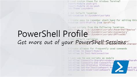 Powershell profile examples. bat.  Learning the things required to make a PowerShell profile...