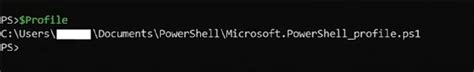 Powershell profile variable.  If I use C:\Windows\System32\WindowsPowerShell\v1.  ...