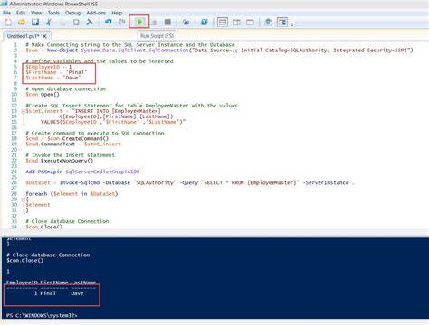Powershell run oracle sql script. darrenjrobinson. sql' This is the easie...