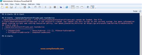 Powershell script is not digitally signed you cannot run this script on the current system.  F...