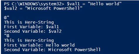 Powershell string variable.  However, you can write a string to a stream and use the Inp...