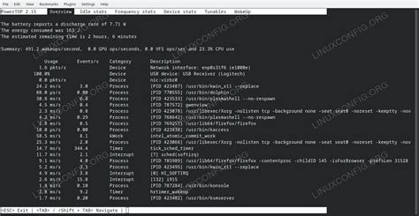 Powertop ubuntu.  It also has an interactive mode allowing one to experi...