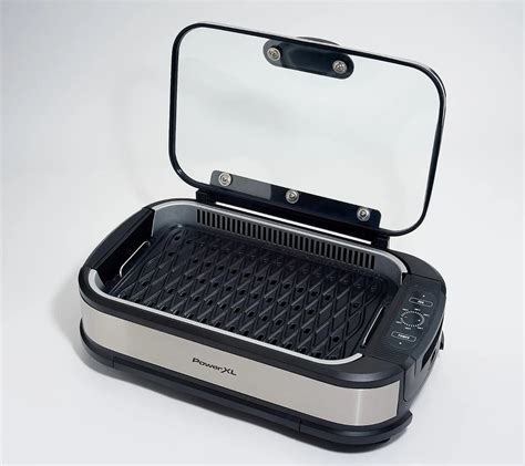 Jul 29, 2023 · Includes smokeless grill pro, grill plate, griddle plate, collection pan/tray, glass-hinged lid, 20-recipe griddle booklet, and 21-recipe grill booklet; Temperature range: 200F to 450F; 1500W total power; Built-in fan for smoke extraction; Found to produce at least 80% less smoke than a traditional electric grill.