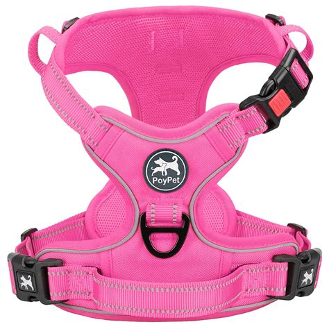 PoyPet Reflective No Pull Dog Walking Harness Vest w/Neck …