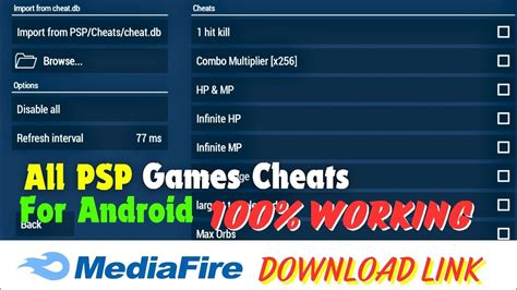 Ppsspp cheats list
