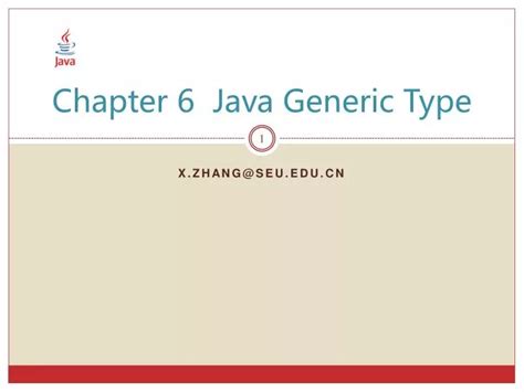 Ppt Chapter 6 Java Generic Type Powerpoint Presentation Free Download Id