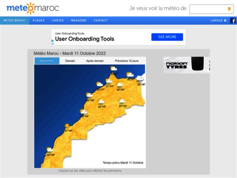 Prévisions Ksar Sghir 15 jours - meteomaroc.com