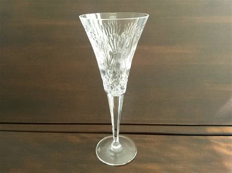 Pr. WATERFORD Crystal Toasting Flutes Wheat Design …