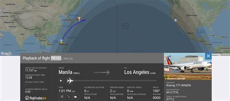 PR102 Flight Tracker - Track the real-time flight status of PR 1