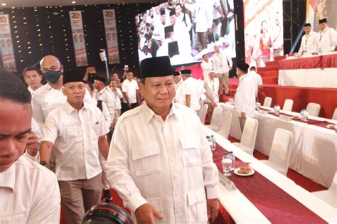 Prabowo hadiri rakornas gerindra di jiexpo kemayoran