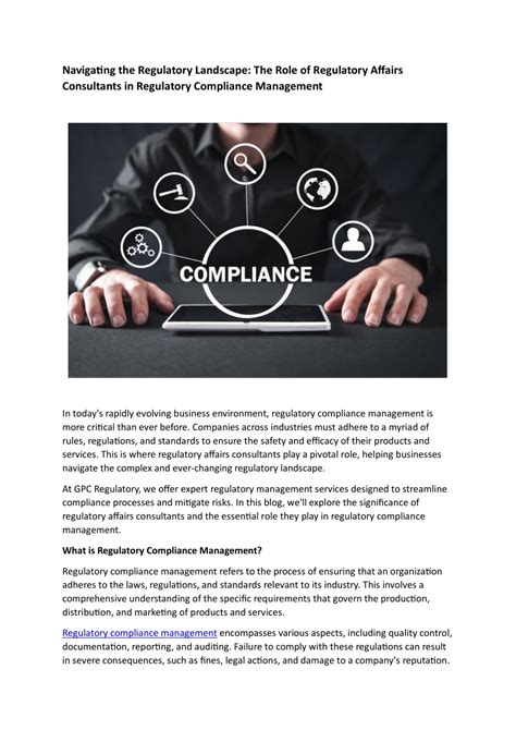 Practical Advice for Navigating the Regulatory Landscape
