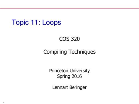 Practical Automatic Loop Specialization - Princeton University