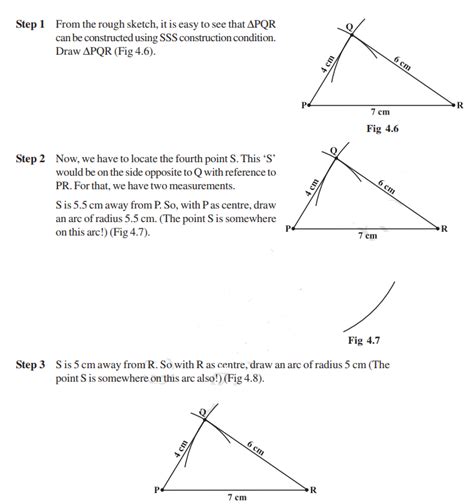 Practical Geometry Class 8 Notes- Chapter 4 - BYJUS