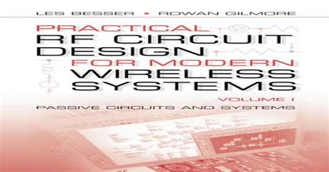 Practical rf circuit design for modern wireless systems volume i passive circuits and systems. - Mascaras de los andes bolivianos/masks of the bolivian andes.