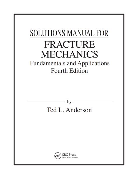 Practical use of fracture mechanics solution manual. - Too big to fail - brauchen wir ein sonderinsolvenzrecht für banken?.