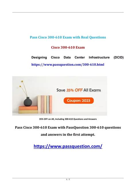 Practice 300-610 Exams