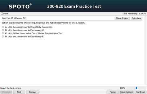 Practice 300-820 Exam