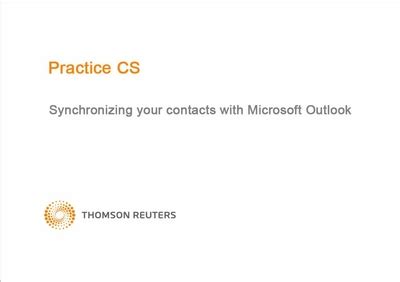 Practice CS: Synchronizing Contacts with Microsoft Outlook