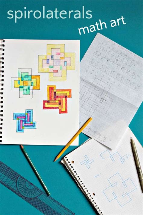 Practice Multiplication with Simple Spirolateral Math Art Math art