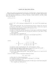 Practice Problems For Math 436 Quebec