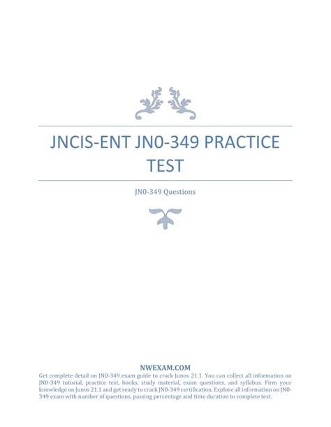 Practice Test JN0-349 Fee