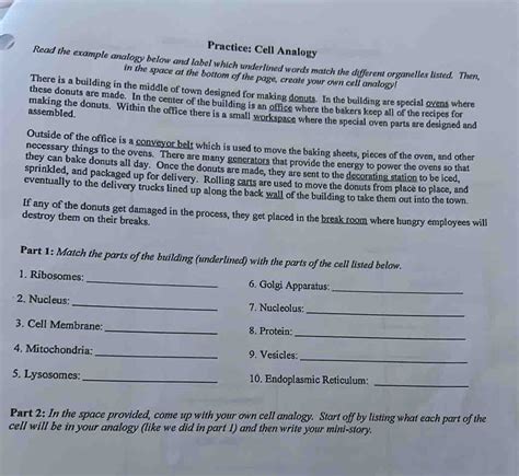 Practice cell analogy donuts answer key.  action rather than thought or ideas: 2.  Practice...