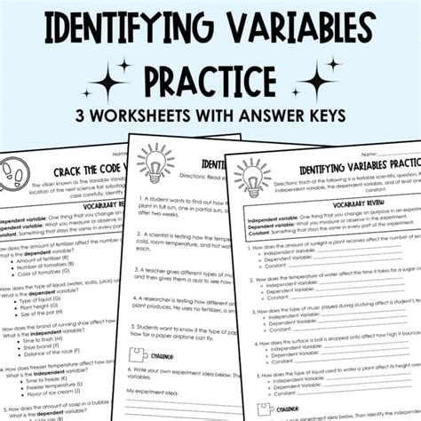 Practice identifying variables.  Improve your math knowledge with free questions in "...