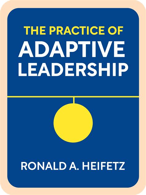 Practice of adaptive leadership. He also coauthored the bestselling book Leadership on the Line: Staying Alive through the Dangers of Leading with Marty Linsky (Harvard Business School Press, 2002). His most recent book, The Practice of Adaptive Leadership: Tools and Tactics for Changing Your Organization (Harvard University Press, 2009). A sequel to "Leadership On The Line ... 