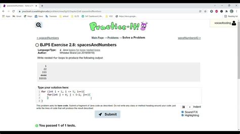 Practice-It/Exercise 2.8: spacesAndNumbers.java at master - GitHub