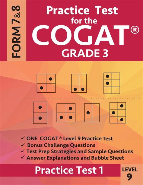 Full Download Practice Test For The Cogat Grade 3 Level 9 Form 7 And 8 Practice Test 1 3Rd Grade Test Prep For The Cognitive Abilities Test By Gifted And Talented Test Preparation Team
