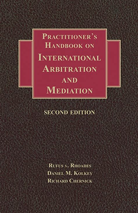 Practitioners handbook on international arbitration and mediation 3rd edition. - 97 vw golf 3 service manual.