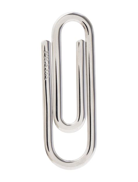 Prada paperclip. Prada created a sterling silver “paperclip-shaped” money clip, which Barney’s is selling for $185. At 6.25 … 