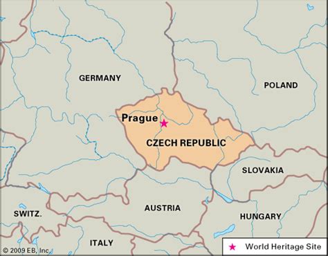 Prague Location & Travel Distance in Europe & Czech Republic