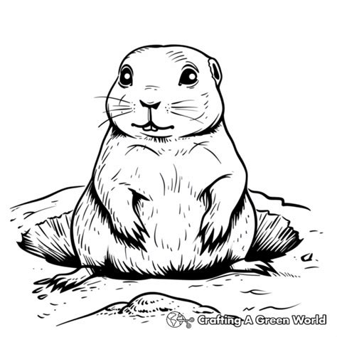 Prairie Dog Coloring Shee