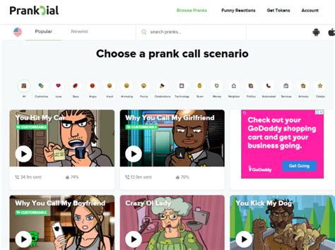  The best prank call site! Send prank calls with many options including smart voice recognition, and effects from soundboards! Call your friends from a disguised number and then listen to their reactions! . 