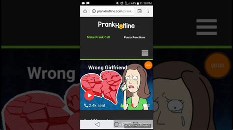 Funniest prank call site! Send anonymous pre-recorded prank calls to friends and record the reaction live!